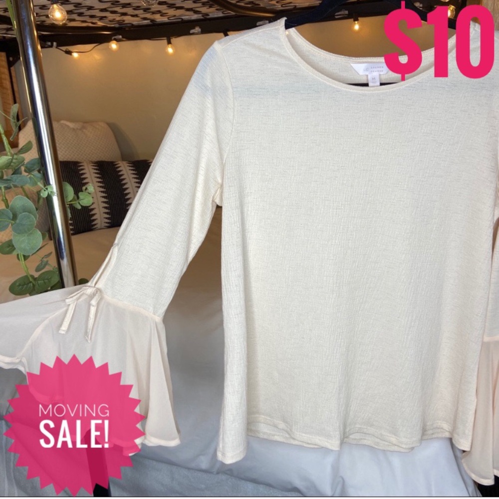 Lauren Conrad Bell Sleeve Blouse